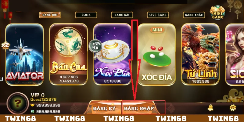 Đăng nhập Twin68