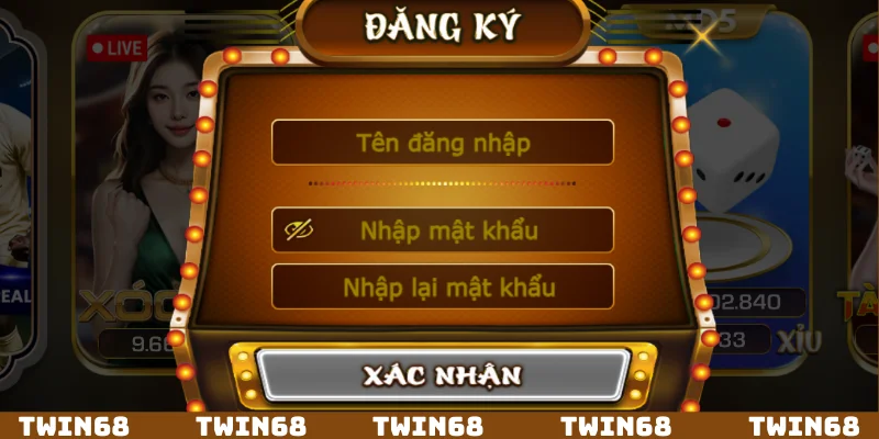 Quy trình đăng ký thông qua biểu mẫu được hệ thống cung cấp