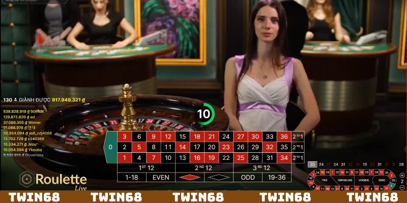 Theo dõi bàn cược của game Roulette Twin68
